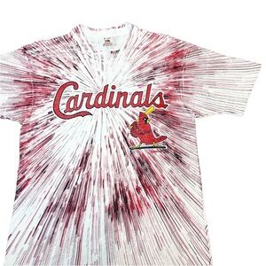 Vintage 90s St Louis Cardinals T Shirt Men’s Medium Warp Speed Single Stitch USA